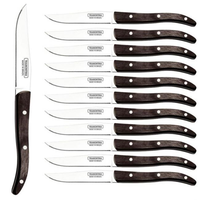 Couteau &agrave; steak French micro dentel&eacute; 22cm